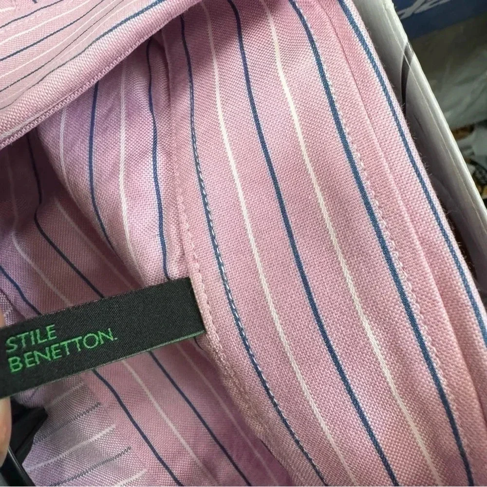 Stile Benneton Mens button up shirt size Small